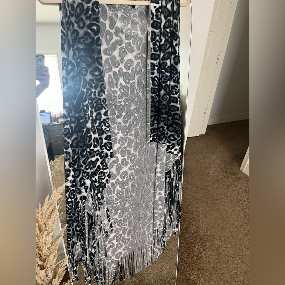 Homemade cheetah carwash vest fits sz small-xlarge